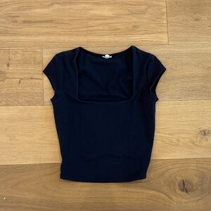 Garage Black Crop Top